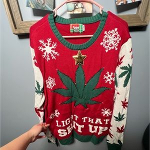 Men’s Light Up Ugly Christmas Sweater 🍁